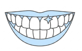 sonrisa azul  